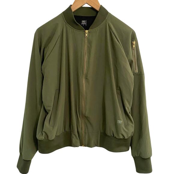 Albion Olive Green Bomber Jacket Women’s Size Large Outdoor Tomboy Travel casual - Picture 1 of 10